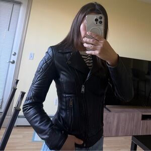 Women's Black Leather Jacket